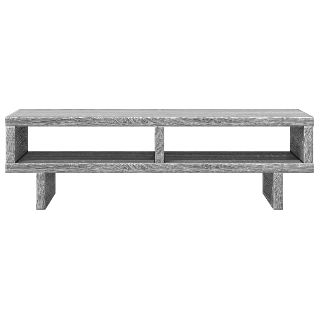 szürke sonoma színű szerelt fa monitorállvány 50 x 27 x 15 cm