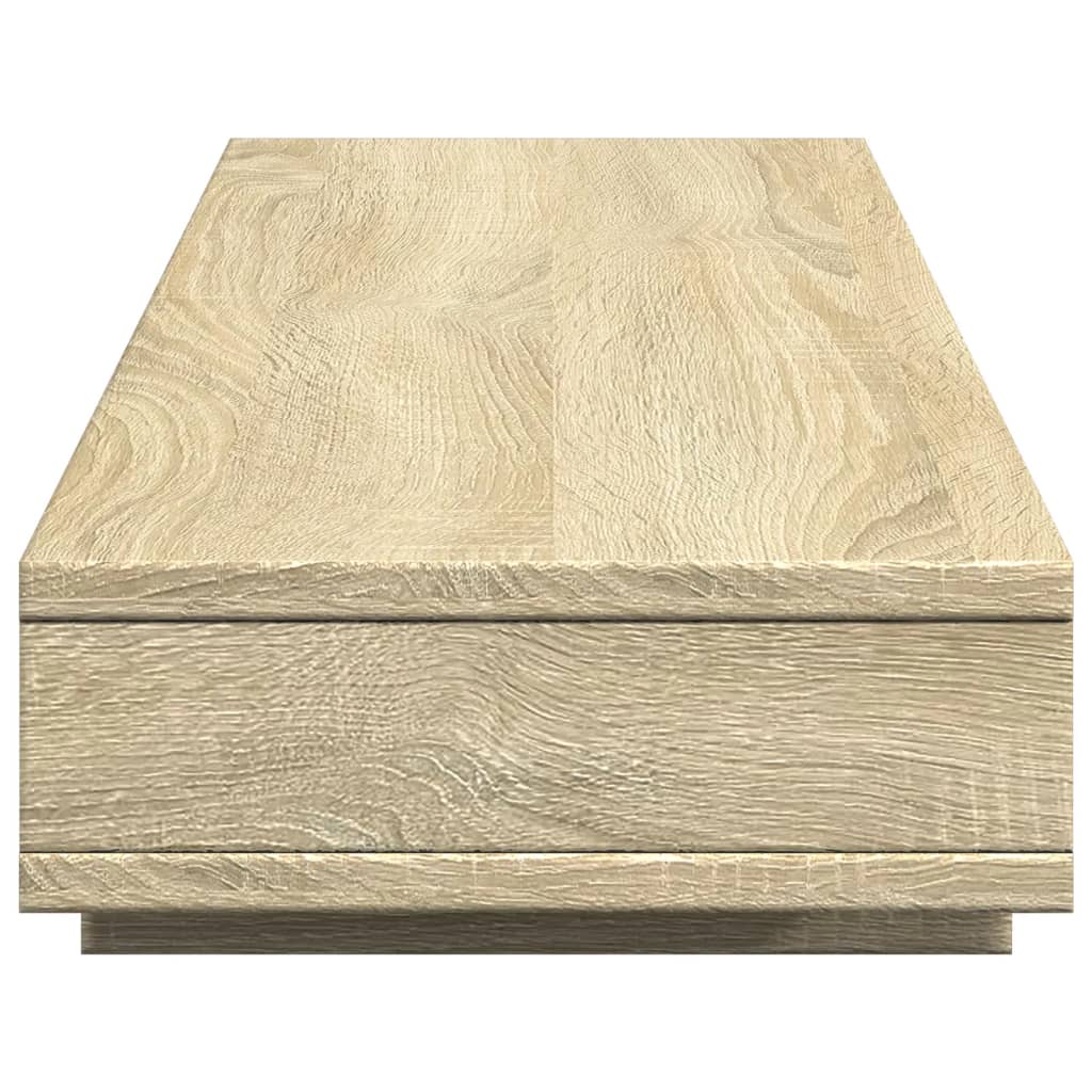 sonoma tölgy színű szerelt fa monitorállvány 100 x 27 x 15 cm