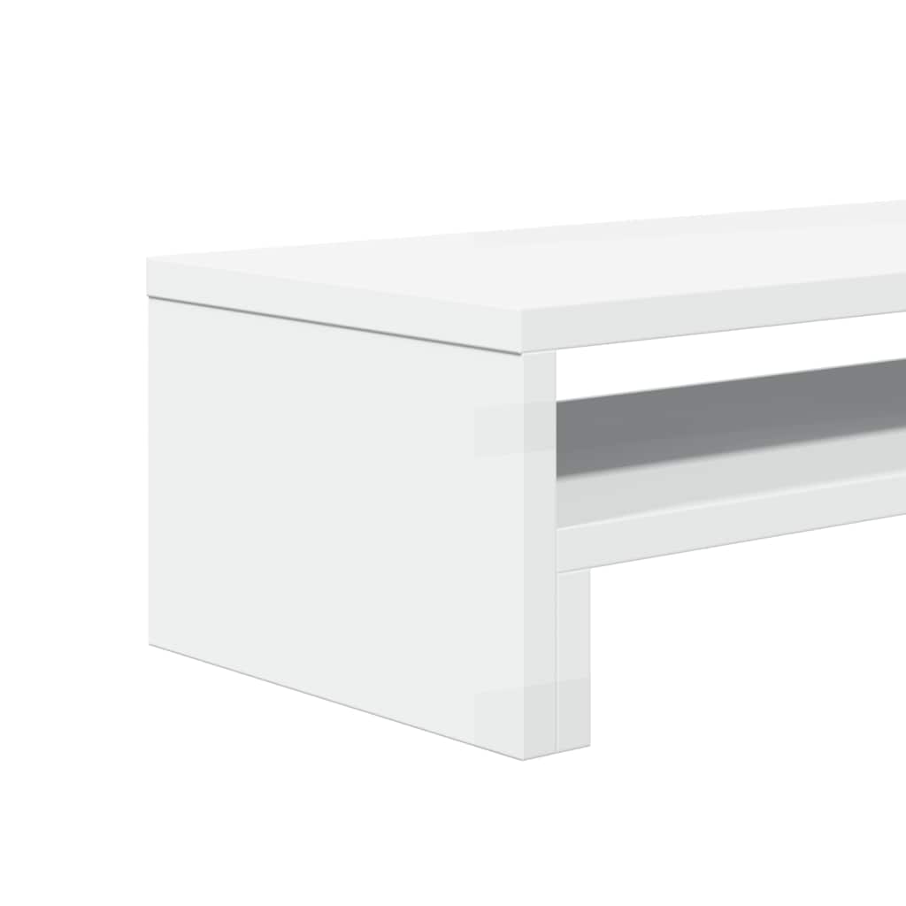 fehér szerelt fa monitorállvány 54 x 22 x 15 cm