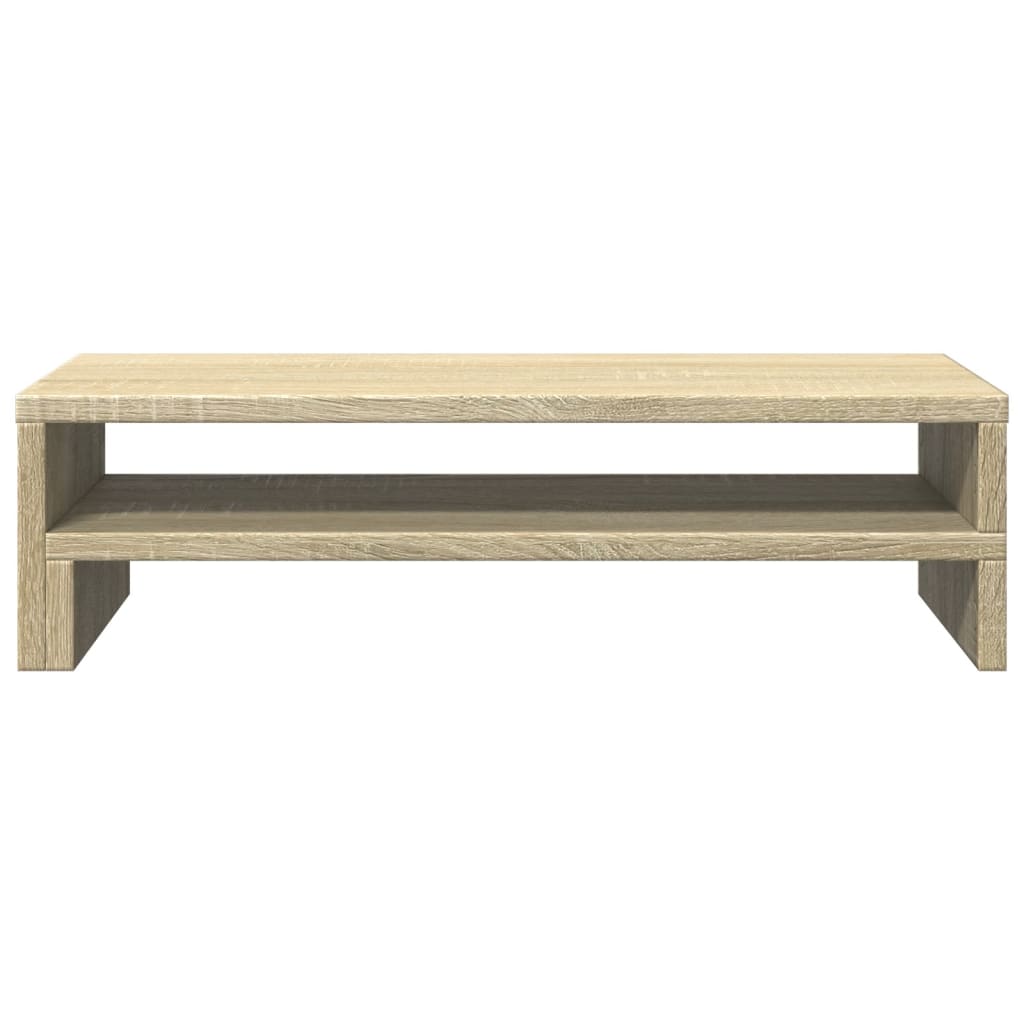 sonoma tölgy színű szerelt fa monitorállvány 54 x 22 x 15 cm