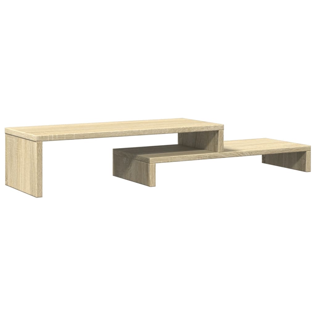 sonoma tölgy színű szerelt fa monitorállvány 54 x 22 x 15 cm