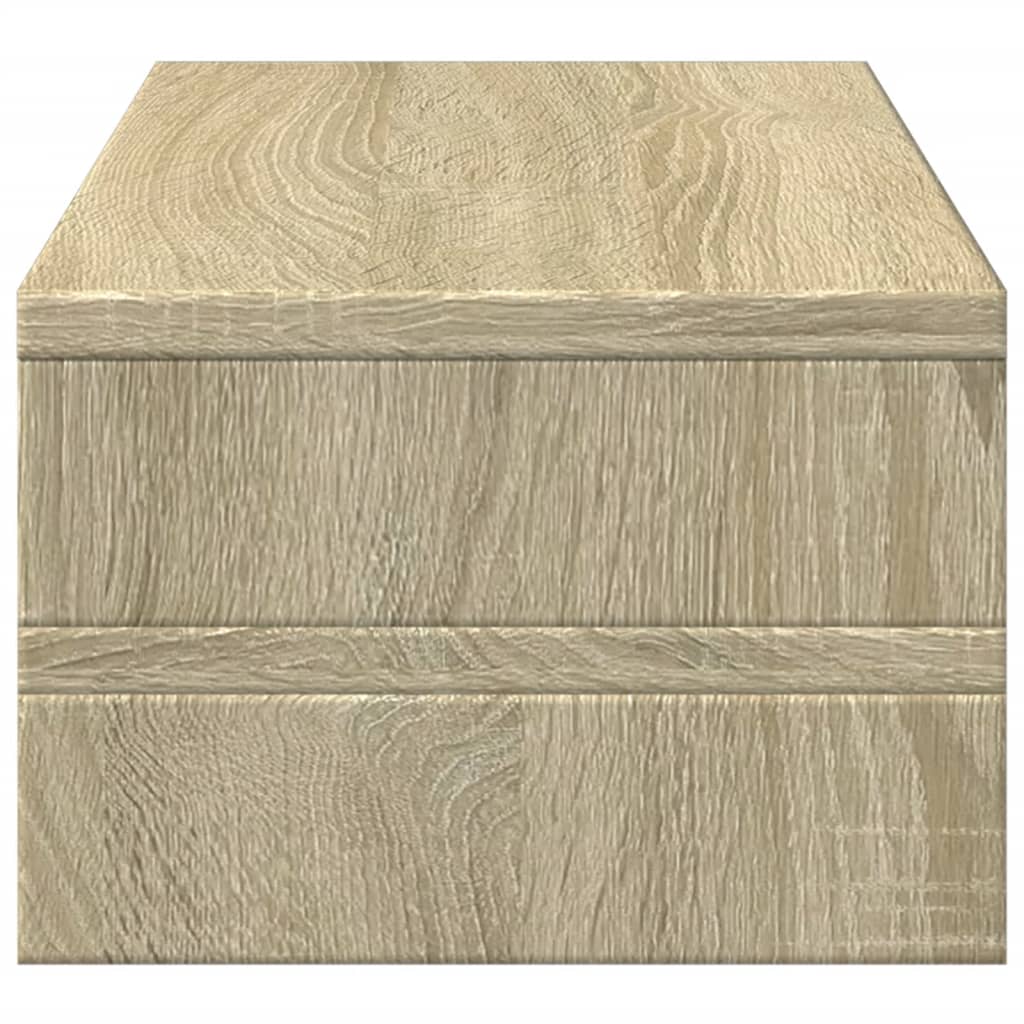 sonoma tölgy színű szerelt fa monitorállvány 54 x 22 x 15 cm