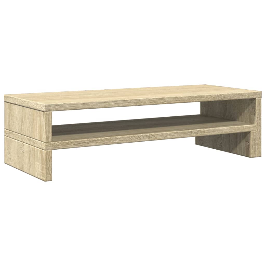 sonoma tölgy színű szerelt fa monitorállvány 54 x 22 x 15 cm