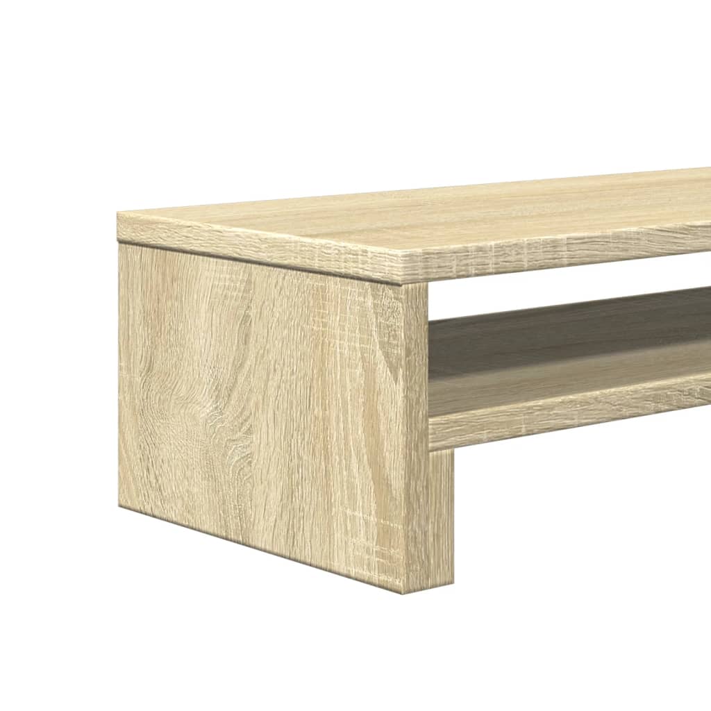 sonoma tölgy színű szerelt fa monitorállvány 54 x 22 x 15 cm