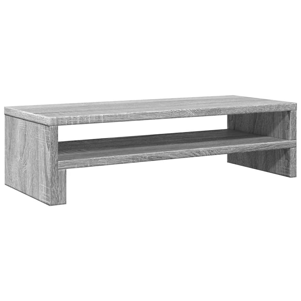 szürke sonoma színű szerelt fa monitorállvány 54 x 22 x 15 cm