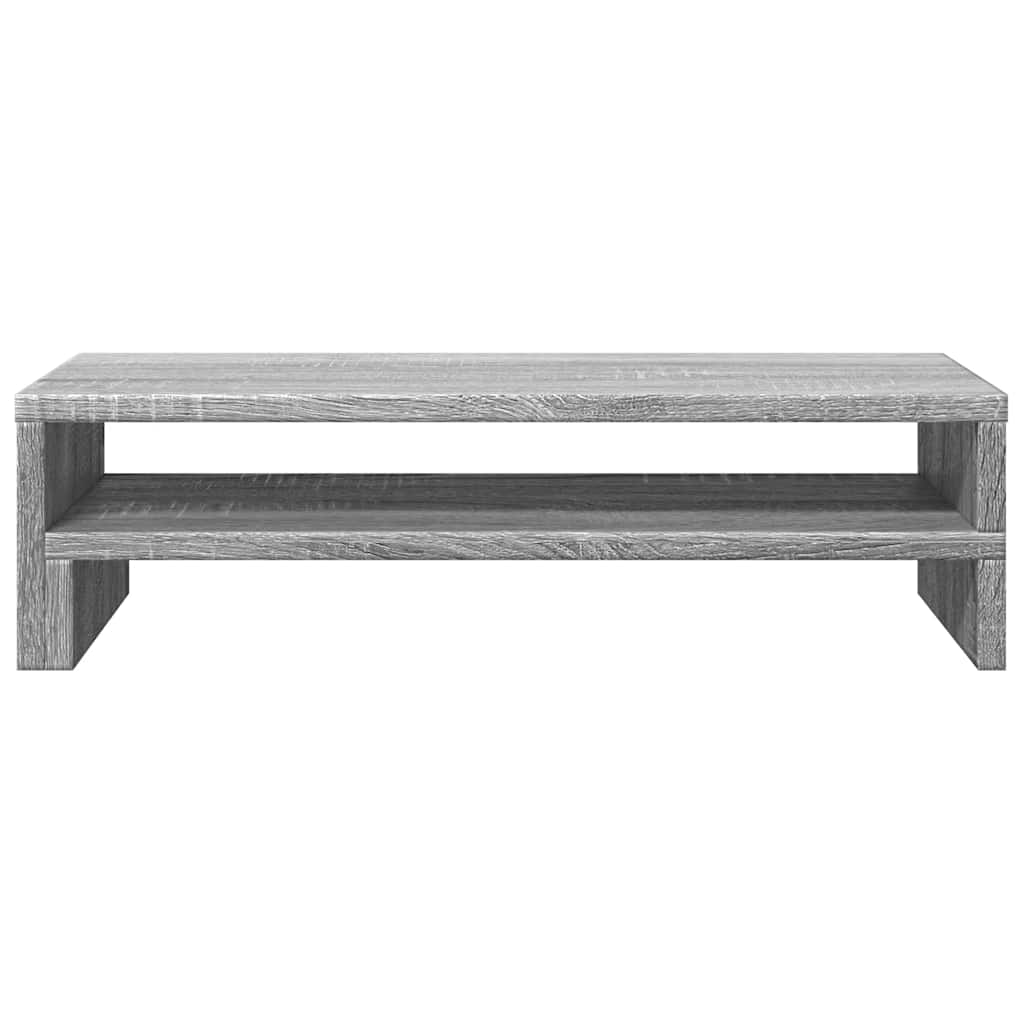 szürke sonoma színű szerelt fa monitorállvány 54 x 22 x 15 cm