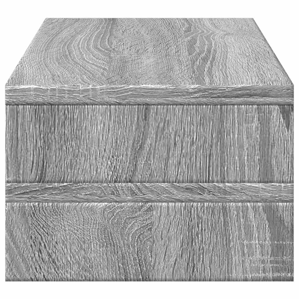 szürke sonoma színű szerelt fa monitorállvány 54 x 22 x 15 cm