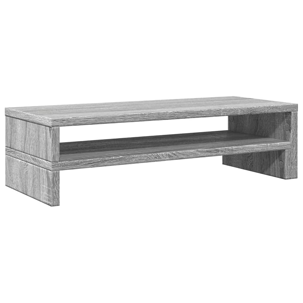 szürke sonoma színű szerelt fa monitorállvány 54 x 22 x 15 cm