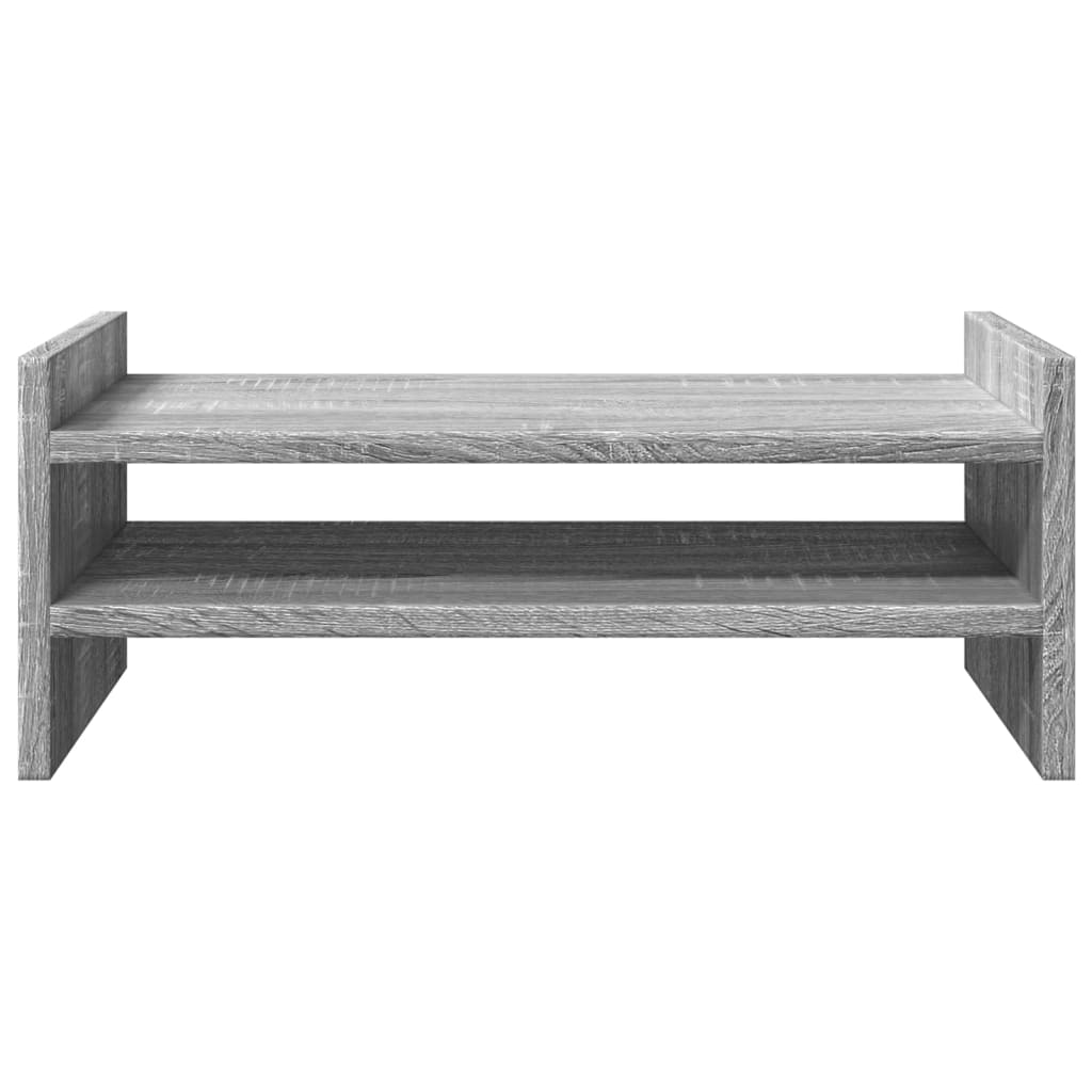 szürke sonoma színű szerelt fa monitorállvány 50 x 27 x 20 cm