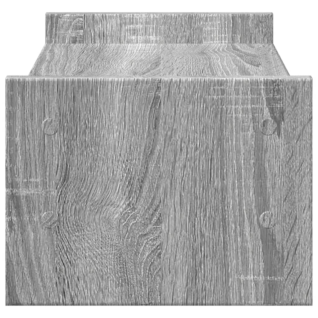 szürke sonoma színű szerelt fa monitorállvány 50 x 27 x 20 cm
