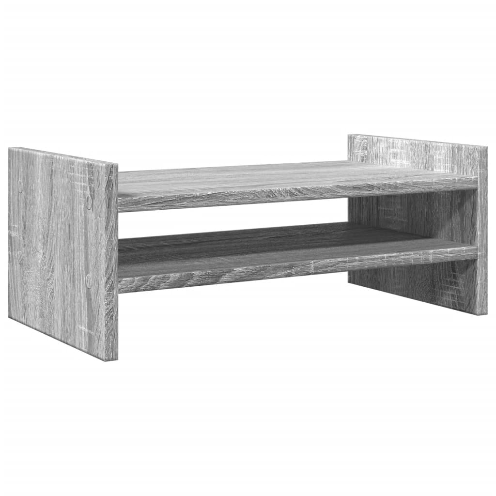 szürke sonoma színű szerelt fa monitorállvány 50 x 27 x 20 cm