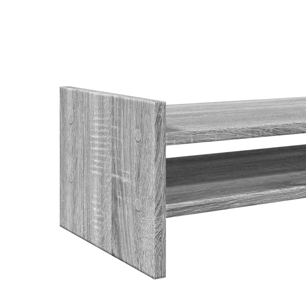 szürke sonoma színű szerelt fa monitorállvány 50 x 27 x 20 cm