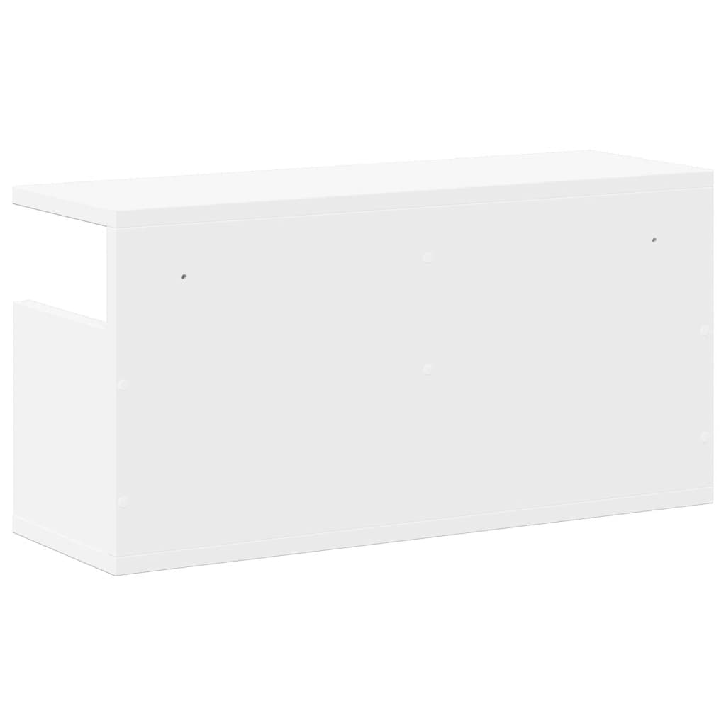 fehér szerelt fa faliszekrény 60 x 20 x 30 cm