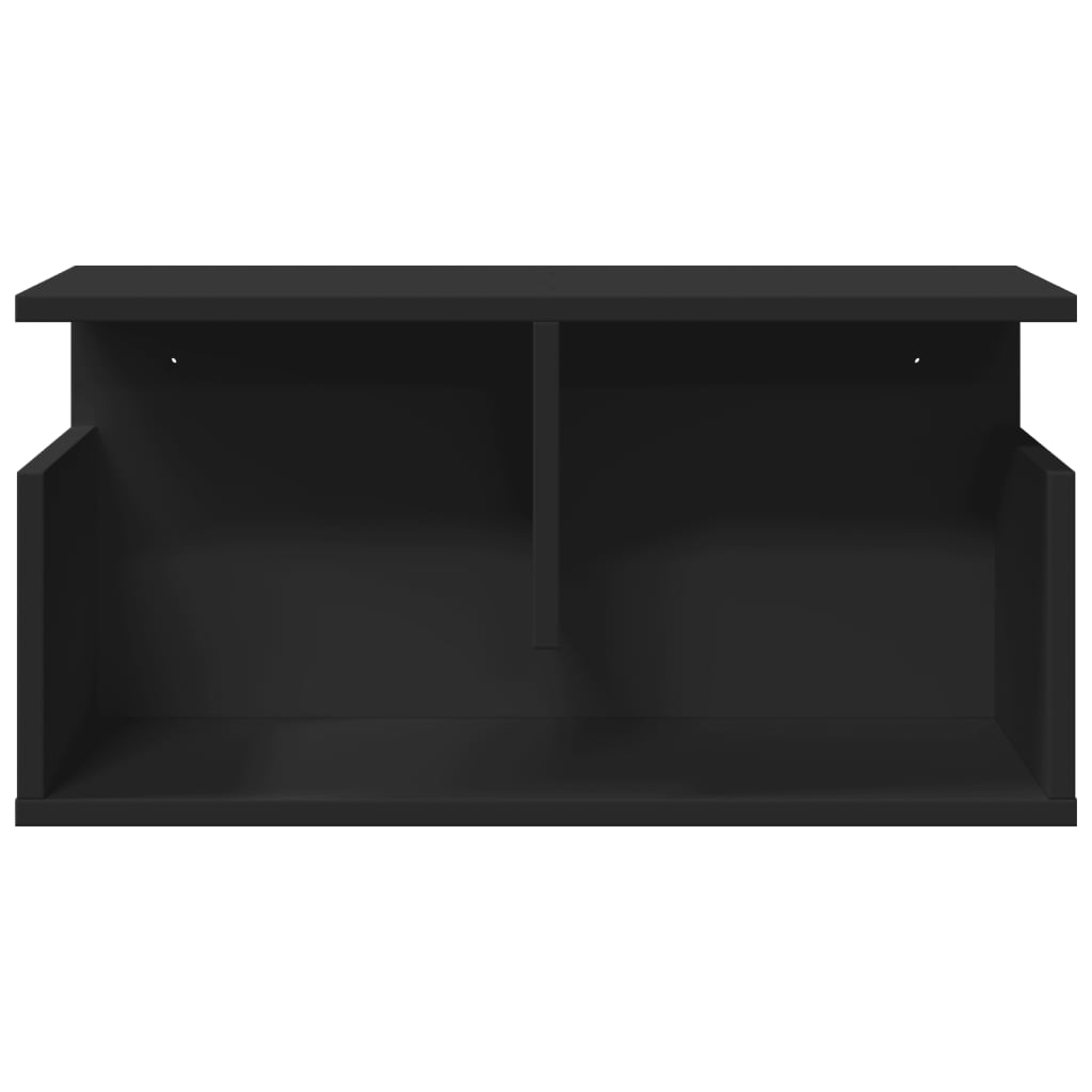 fekete szerelt fa faliszekrény 60 x 20 x 30 cm