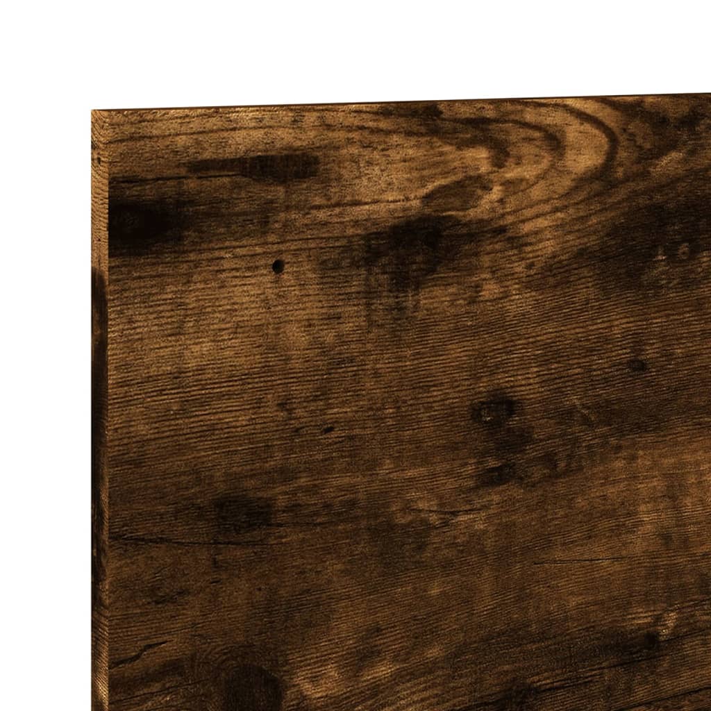 füstös tölgy színű szerelt fa faliszekrény 70 x 16,5 x 30 cm