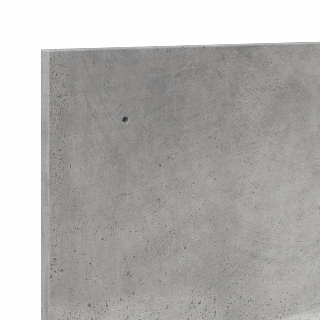 betonszürke szerelt fa faliszekrény 100 x 16,5 x 30 cm