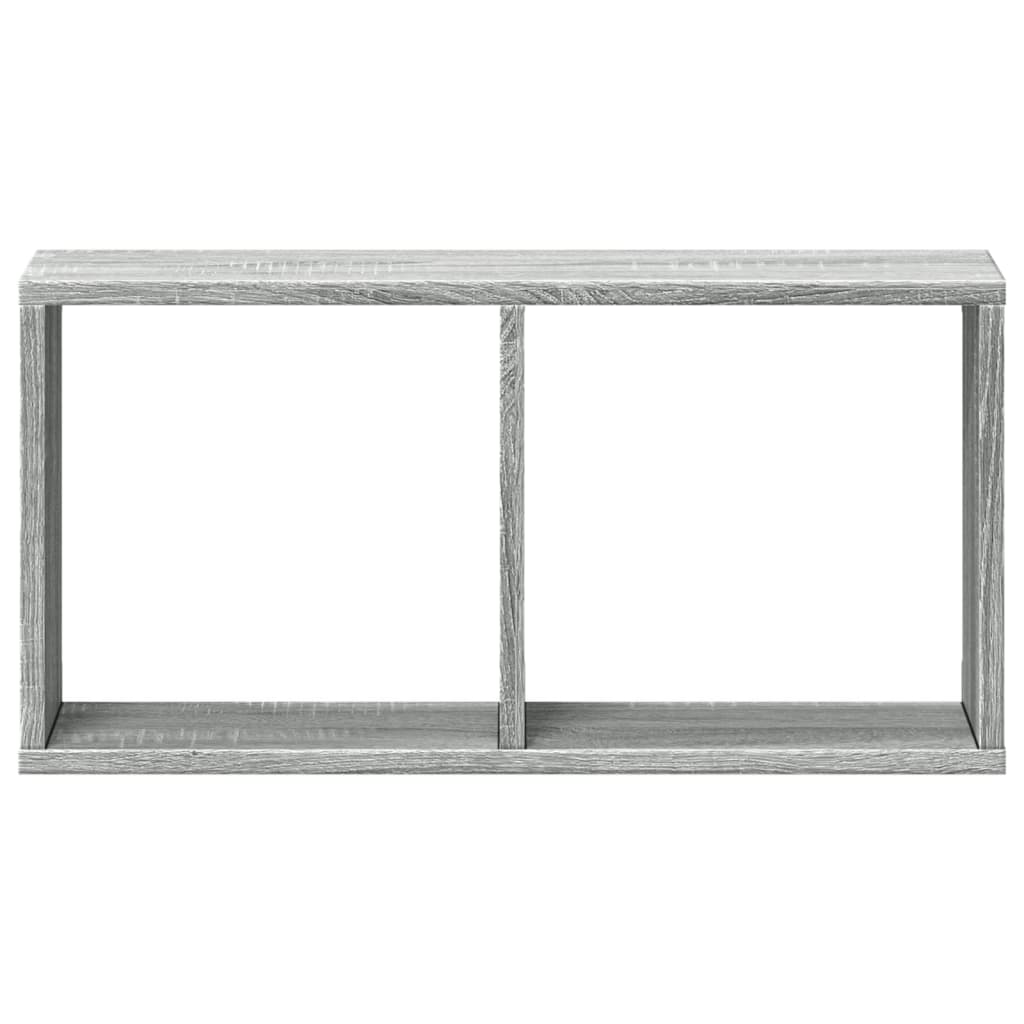 szürke sonoma színű szerelt fa faliszekrény 60 x 16 x 30 cm