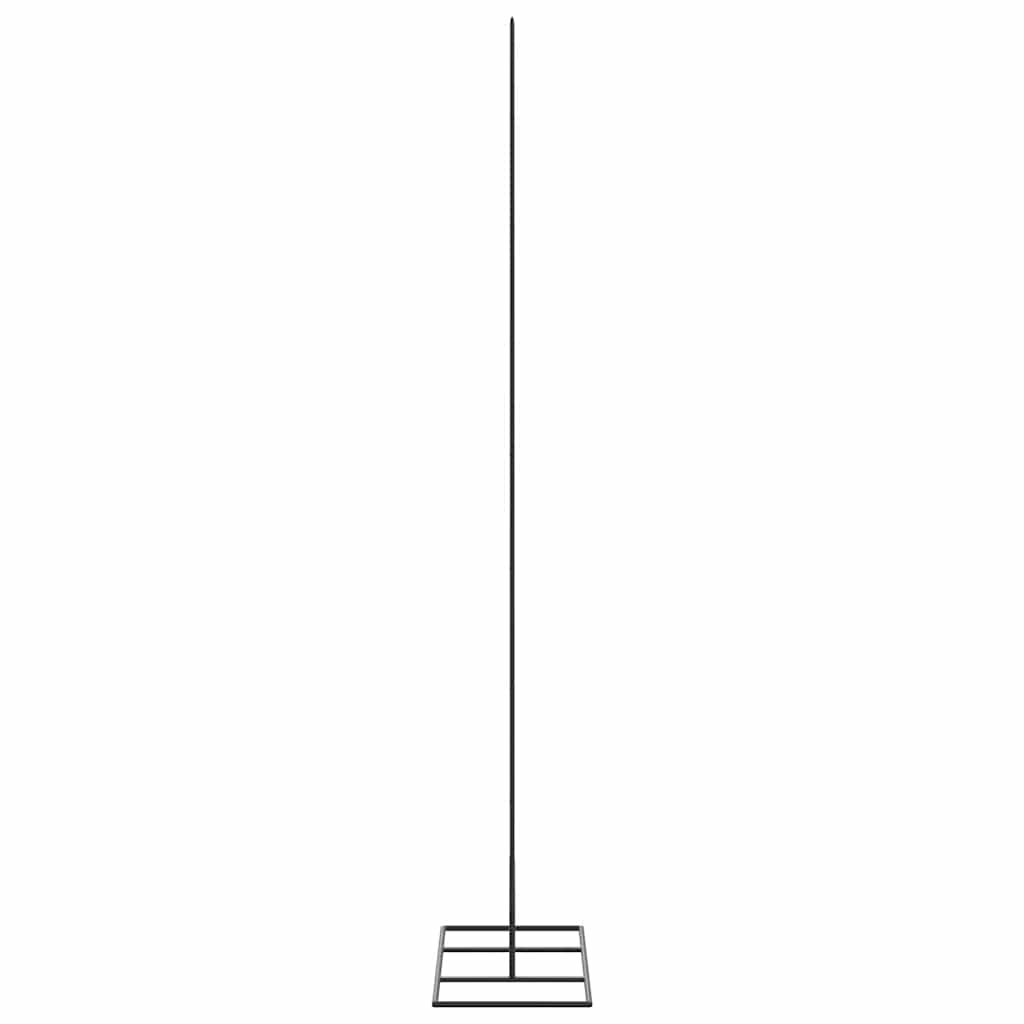 fekete fém karácsonyfa dekorációhoz 150 cm