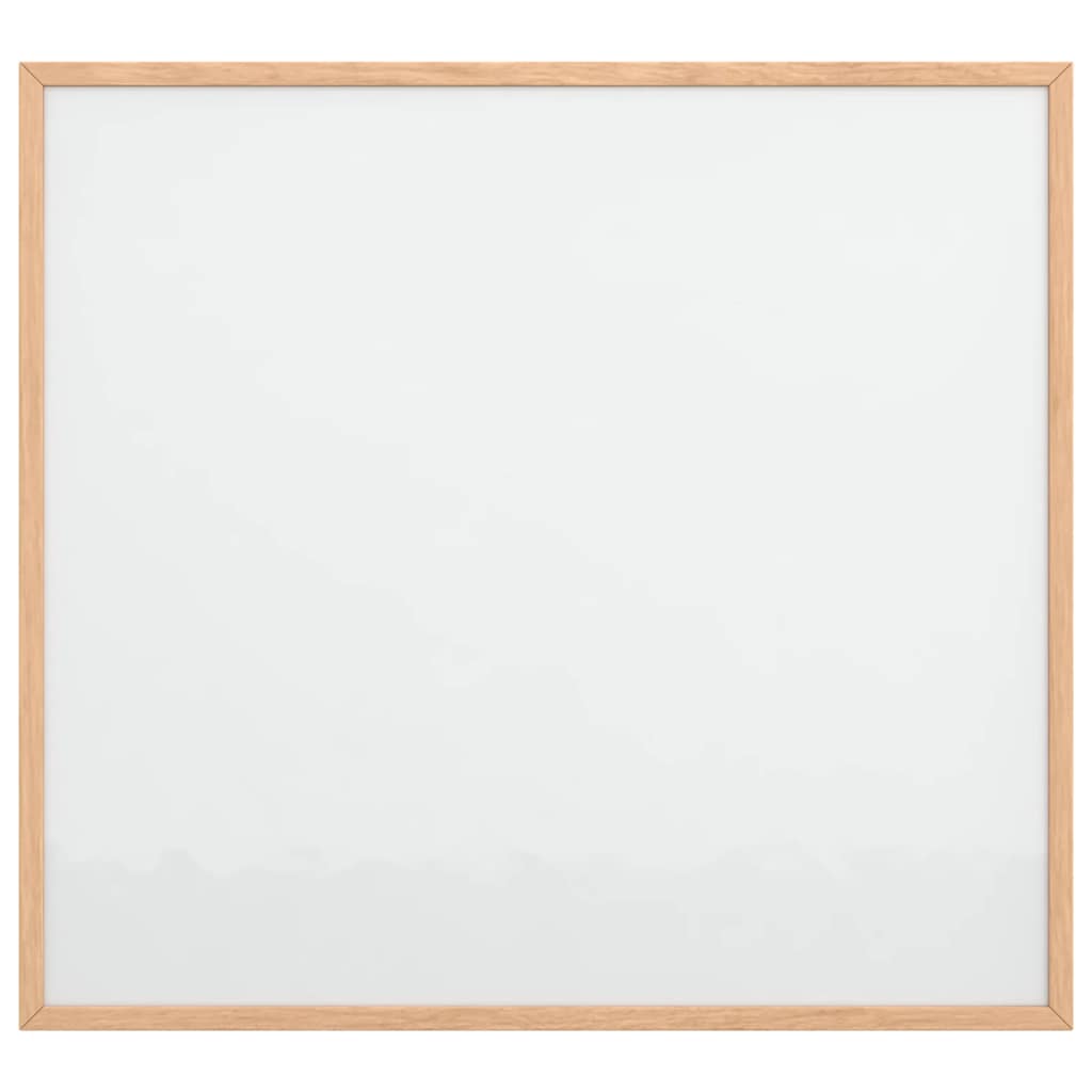 mágneses fehértábla tömör fenyőfa kerettel 60x55 cm