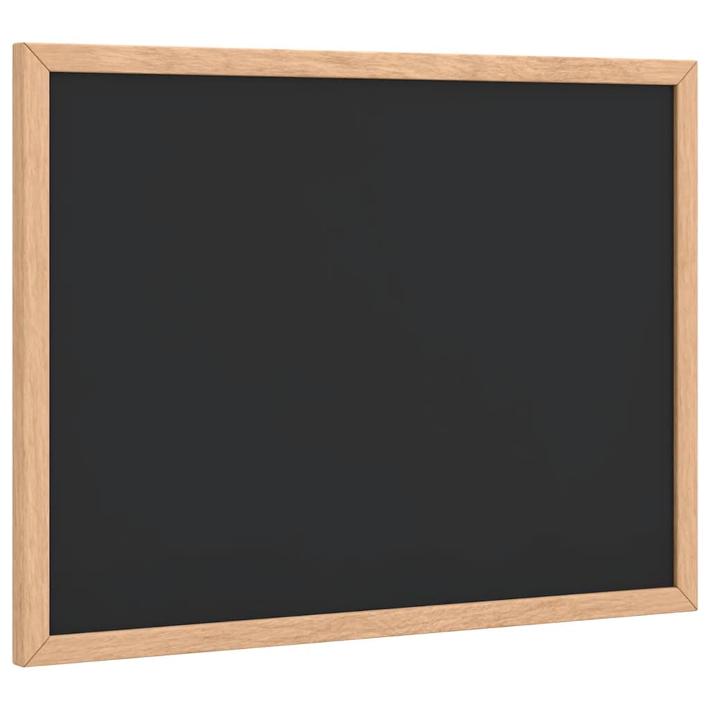 fekete krétatábla tömör fenyőfa kerettel 40x30 cm