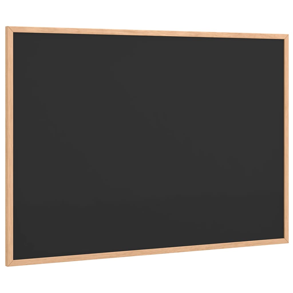 fekete krétatábla tömör fenyőfa kerettel 80 x 55 cm