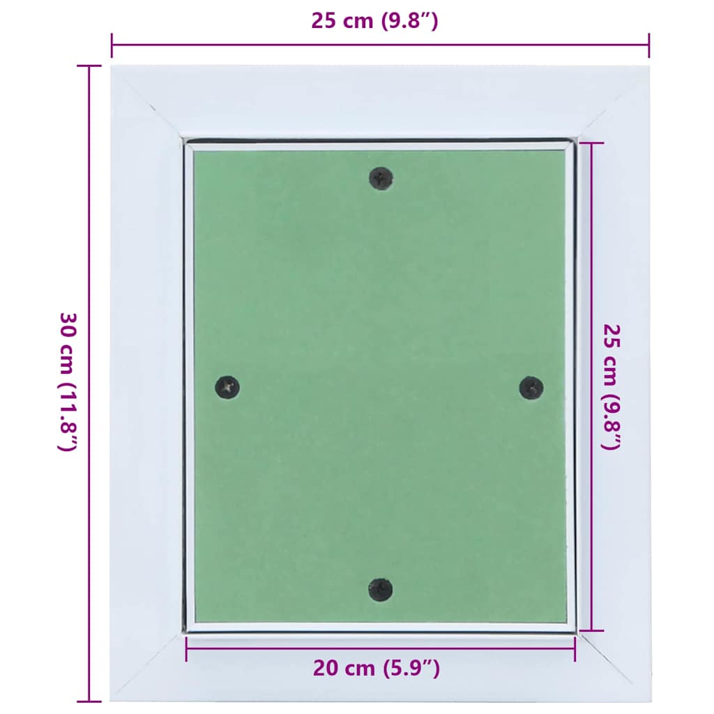 Hozzáférési panel Zöld és Ezüst 25 x 30 cm