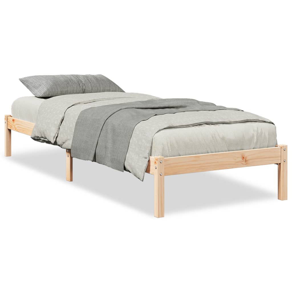 tömör fenyőfa extra hosszú ágykeret matrac nélkül 80 x 210 cm