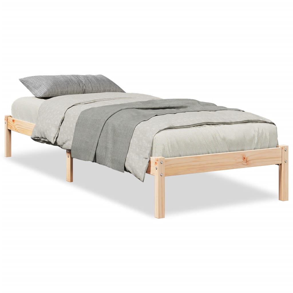 tömör fenyőfa extra hosszú ágykeret matrac nélkül 100 x 210 cm