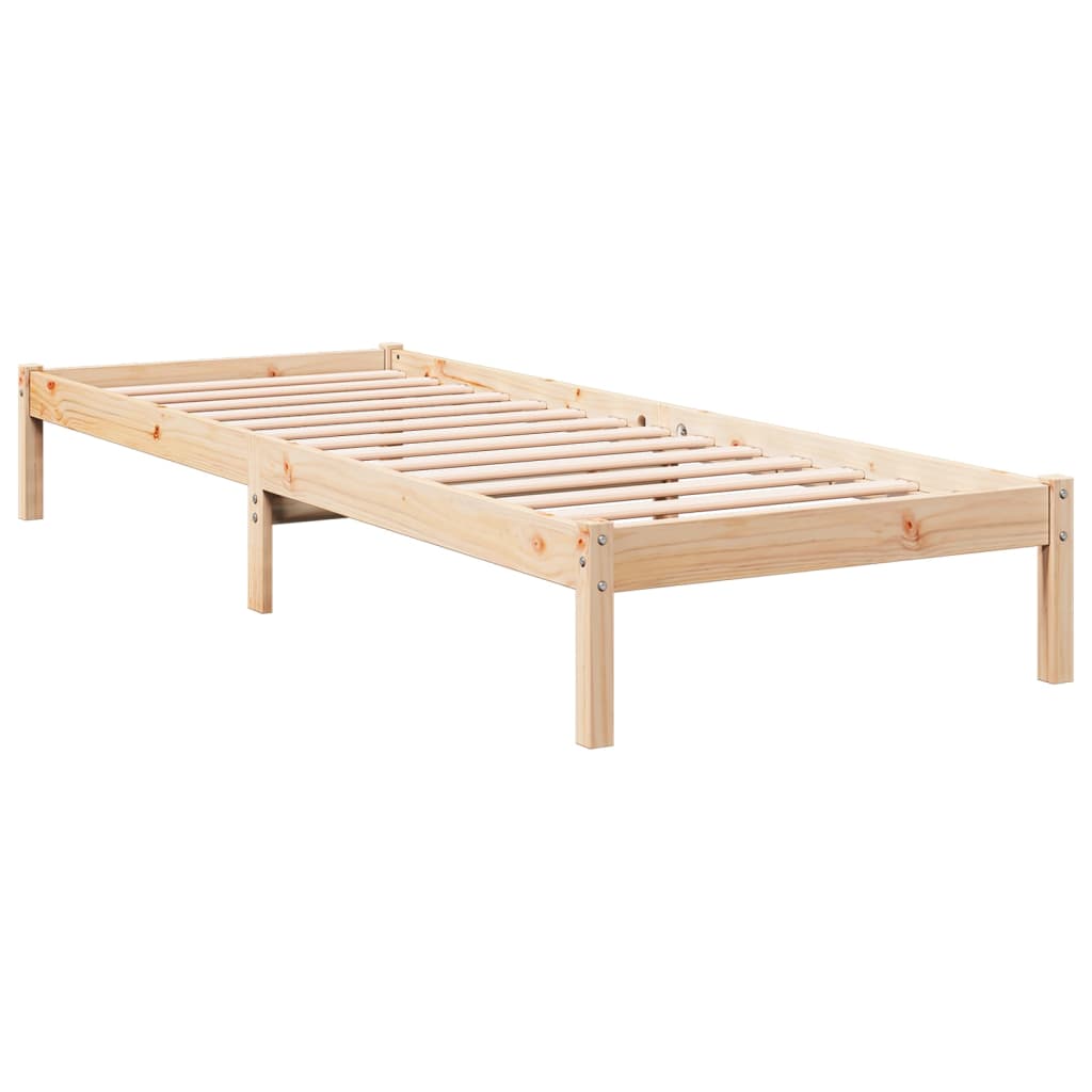tömör fenyőfa extra hosszú ágykeret matrac nélkül 100 x 210 cm