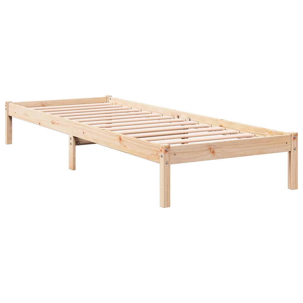 tömör fenyőfa extra hosszú ágykeret matrac nélkül 100 x 210 cm