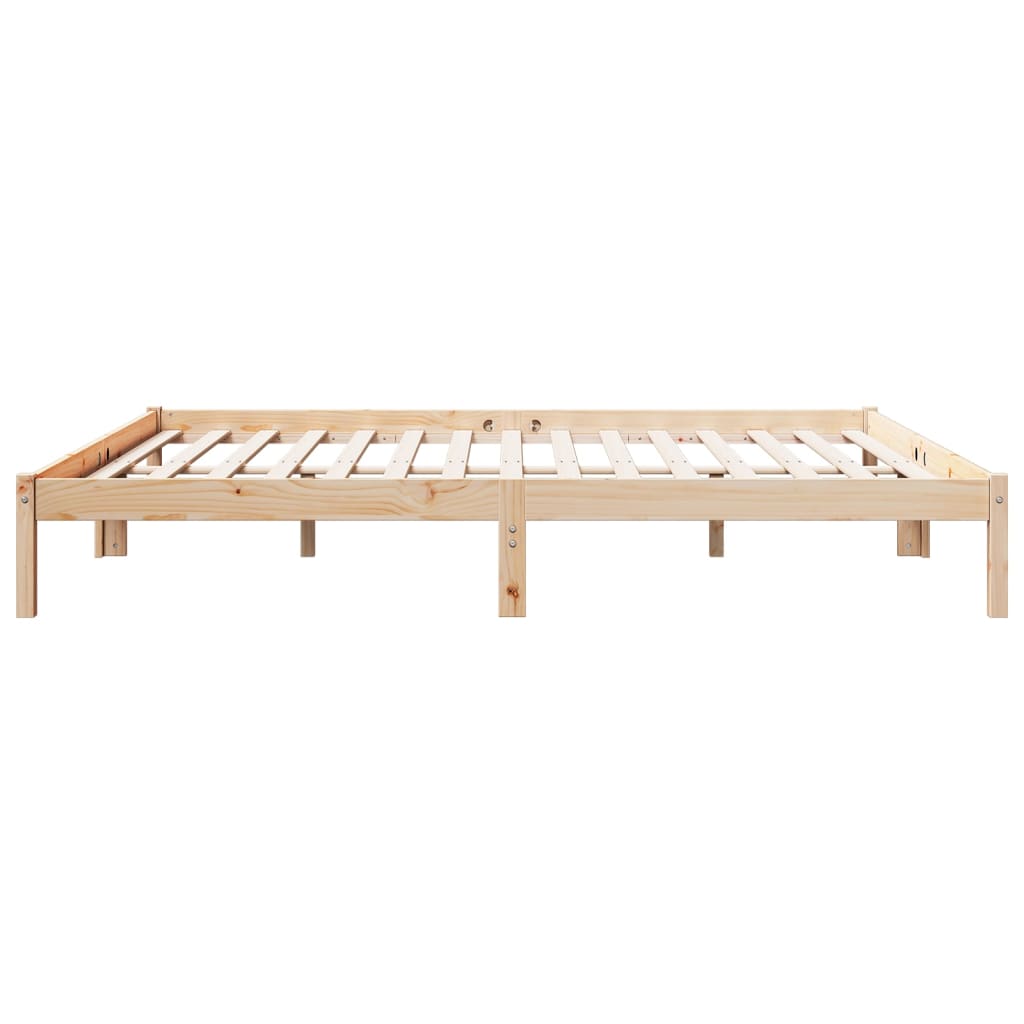 tömör fenyőfa extra hosszú ágykeret matrac nélkül 180 x 210 cm