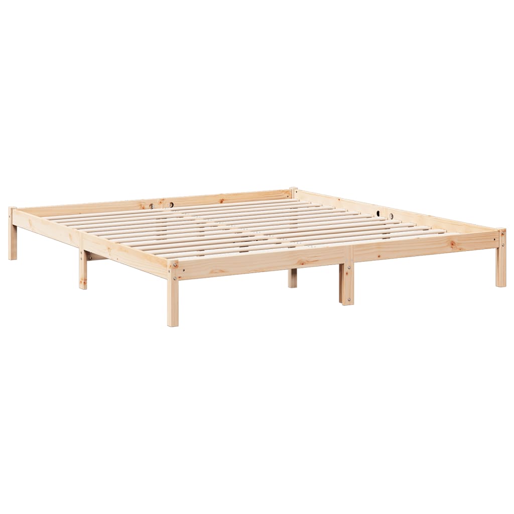 tömör fenyőfa extra hosszú ágykeret matrac nélkül 180 x 210 cm