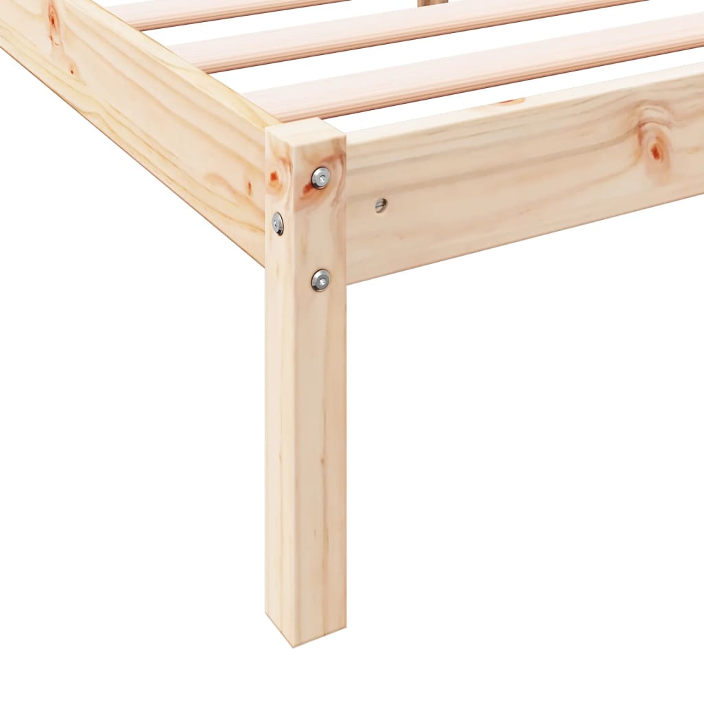 tömör fenyőfa extra hosszú ágykeret matrac nélkül 180 x 210 cm