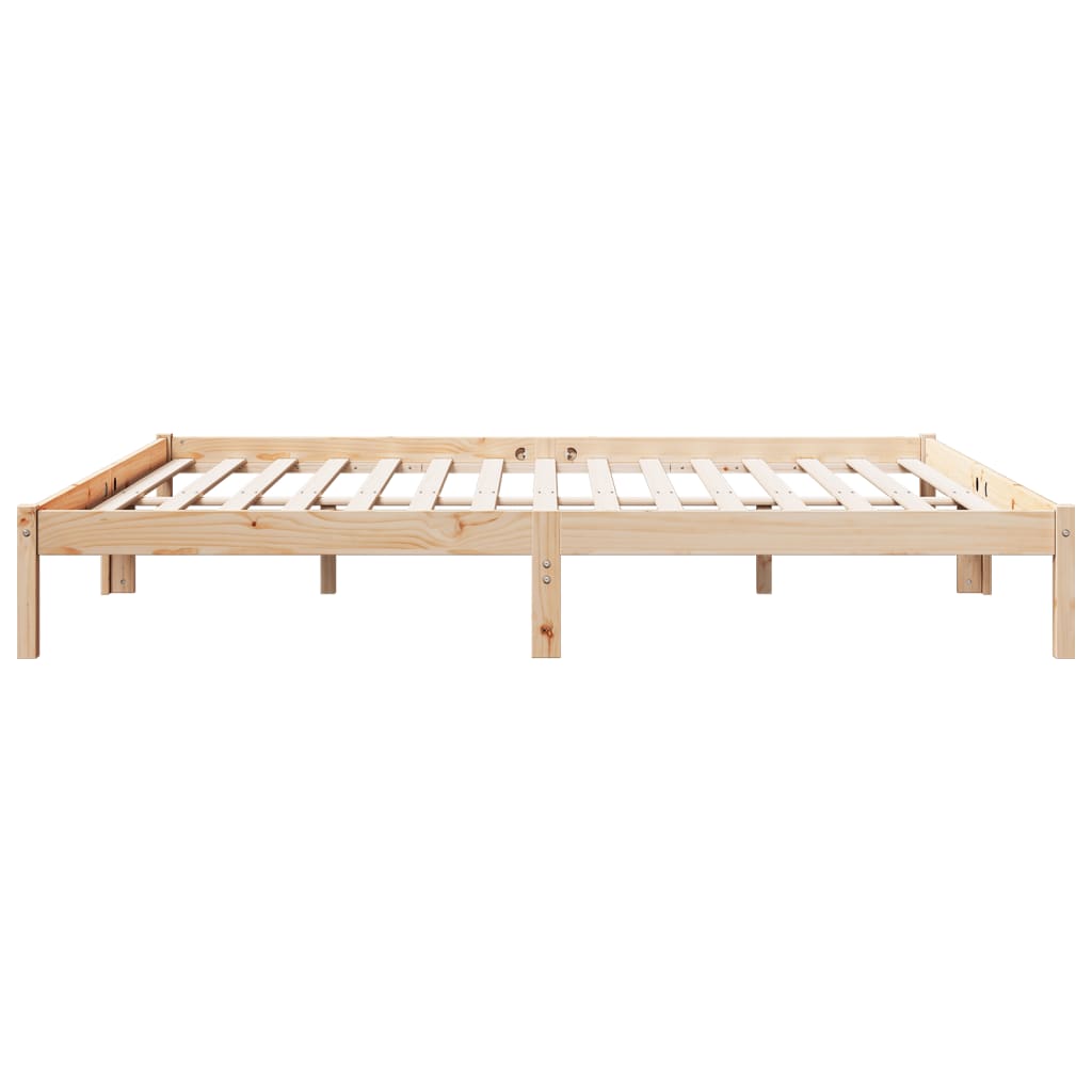 tömör fenyőfa extra hosszú ágykeret matrac nélkül 200 x 210 cm