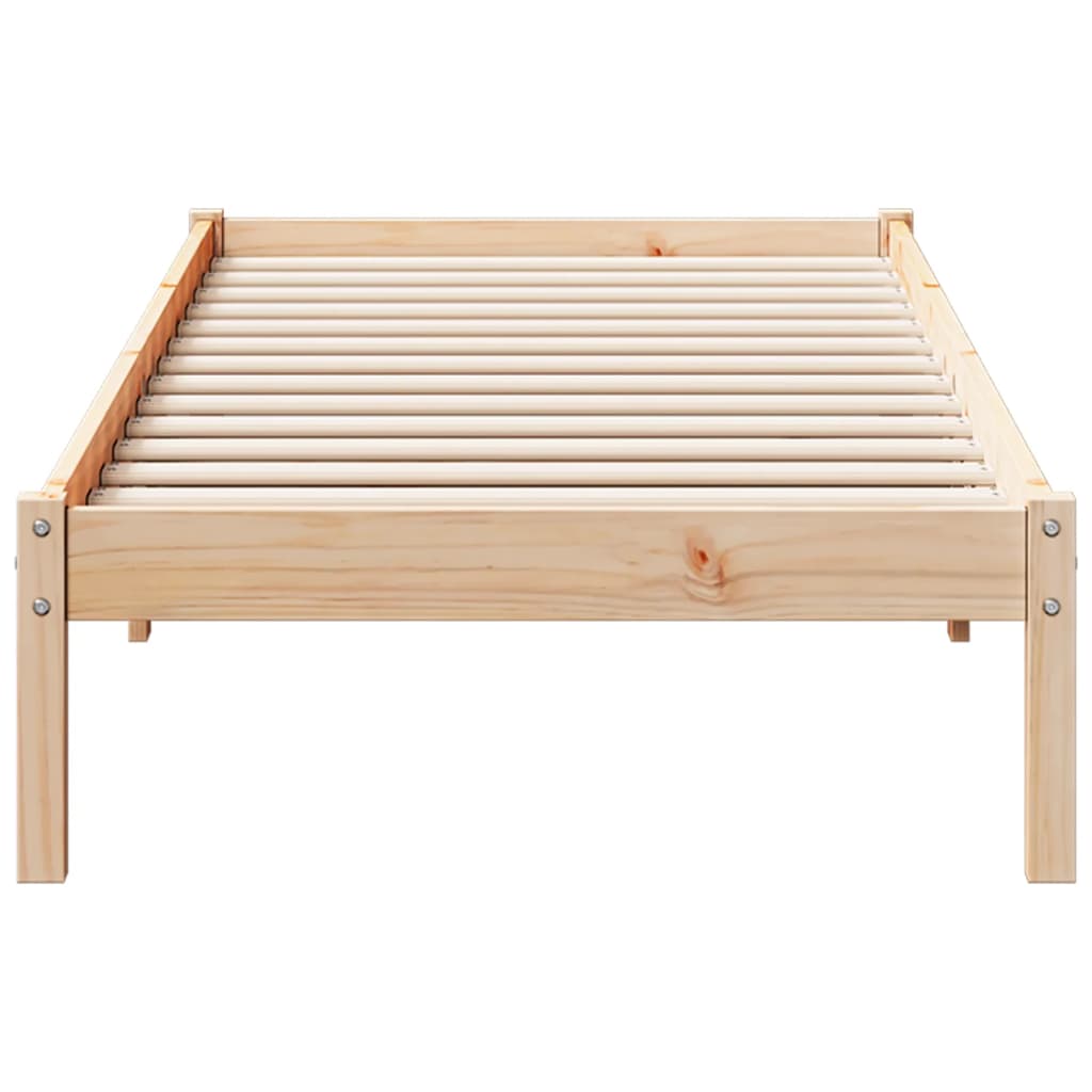 tömör fenyőfa extra hosszú ágykeret matrac nélkül 80 x 220 cm
