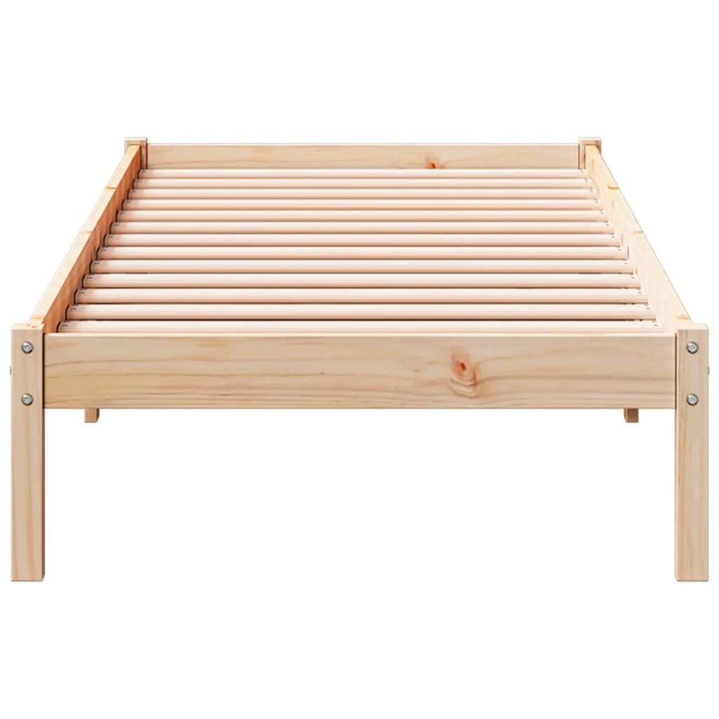 tömör fenyőfa extra hosszú ágykeret matrac nélkül 100 x 220 cm