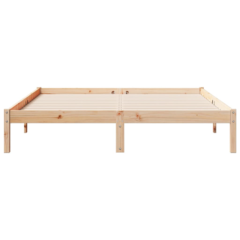 tömör fenyőfa extra hosszú ágykeret matrac nélkül 140 x 220 cm