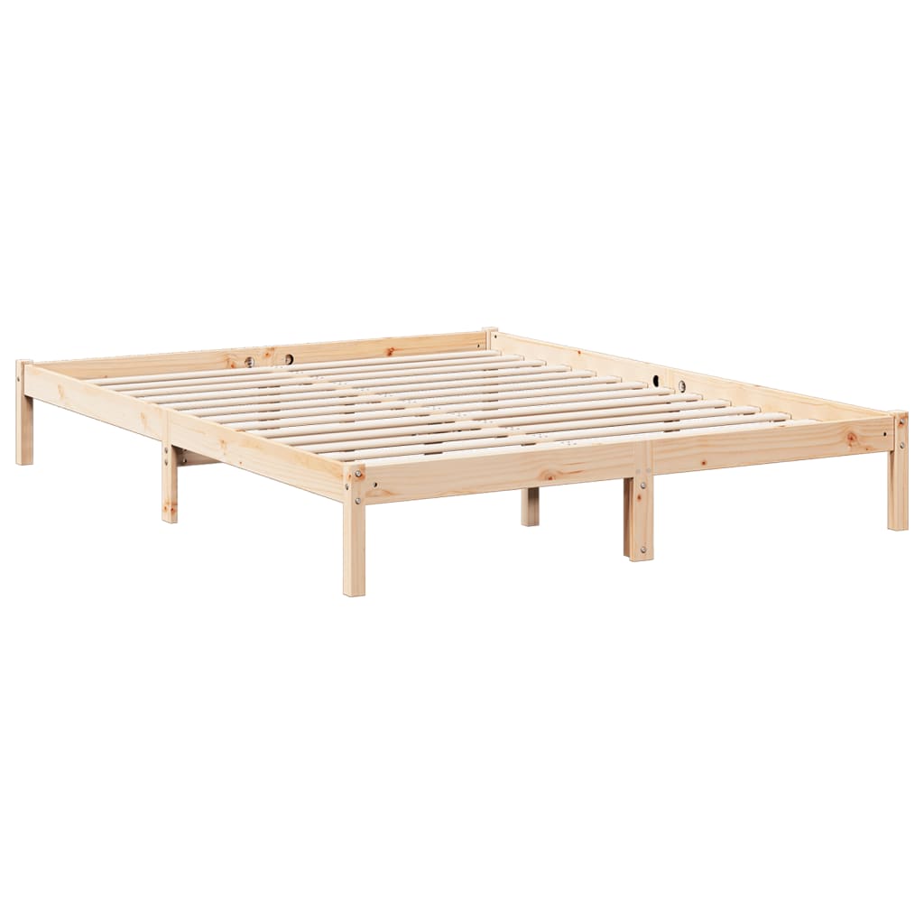 tömör fenyőfa extra hosszú ágykeret matrac nélkül 160 x 220 cm