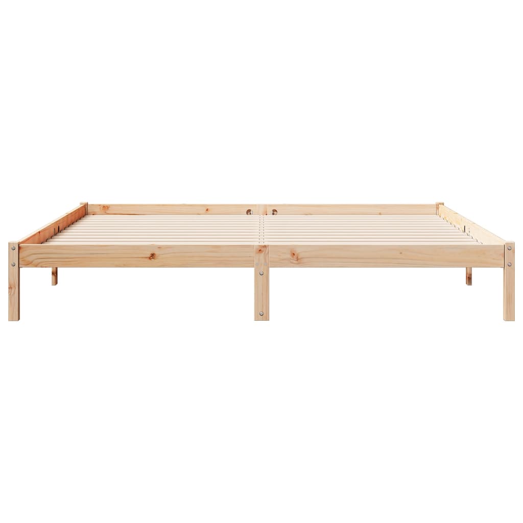 tömör fenyőfa extra hosszú ágykeret matrac nélkül 200 x 220 cm