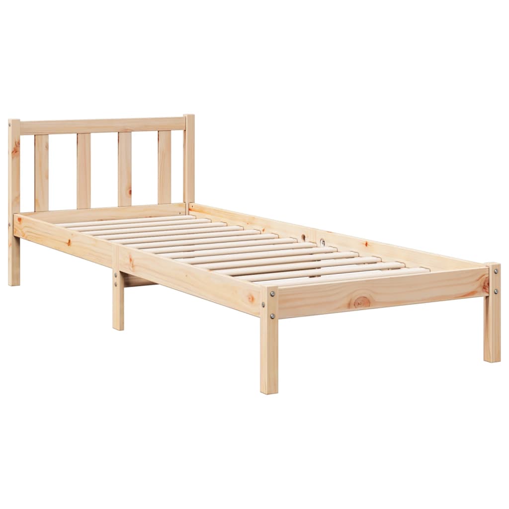 tömör fenyőfa extra hosszú ágykeret matrac nélkül 90 x 210 cm