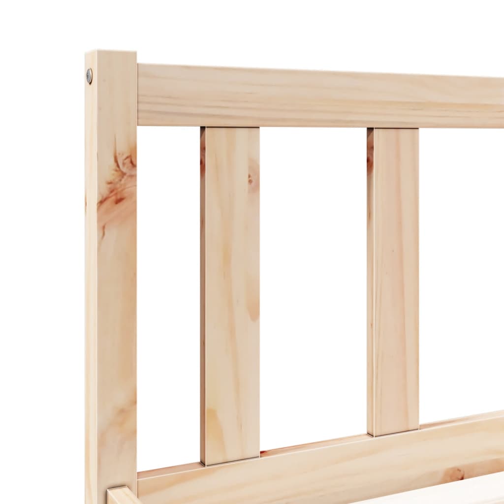 tömör fenyőfa extra hosszú ágykeret matrac nélkül 100 x 210 cm