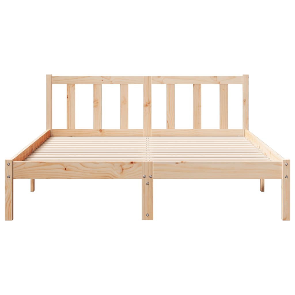 tömör fenyőfa extra hosszú ágykeret matrac nélkül 140 x 210 cm