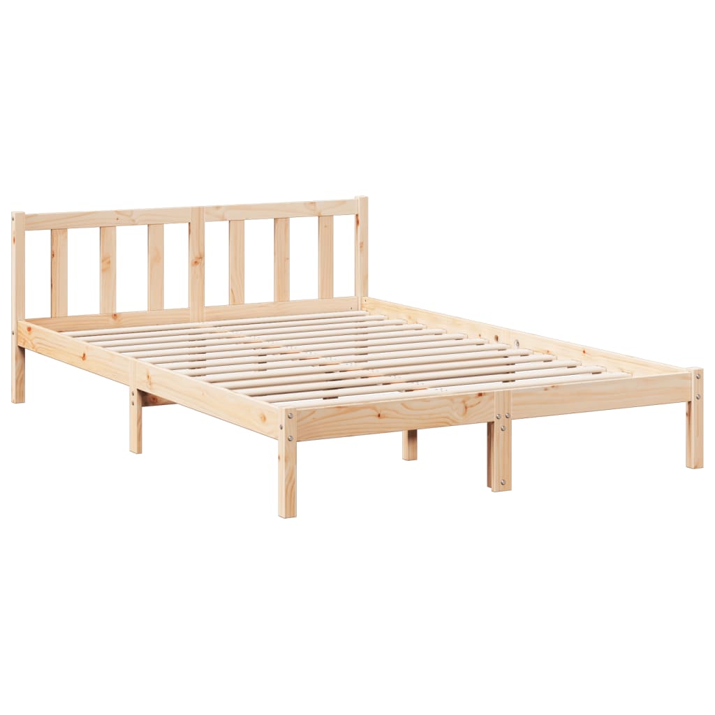 tömör fenyőfa extra hosszú ágykeret matrac nélkül 160 x 210 cm