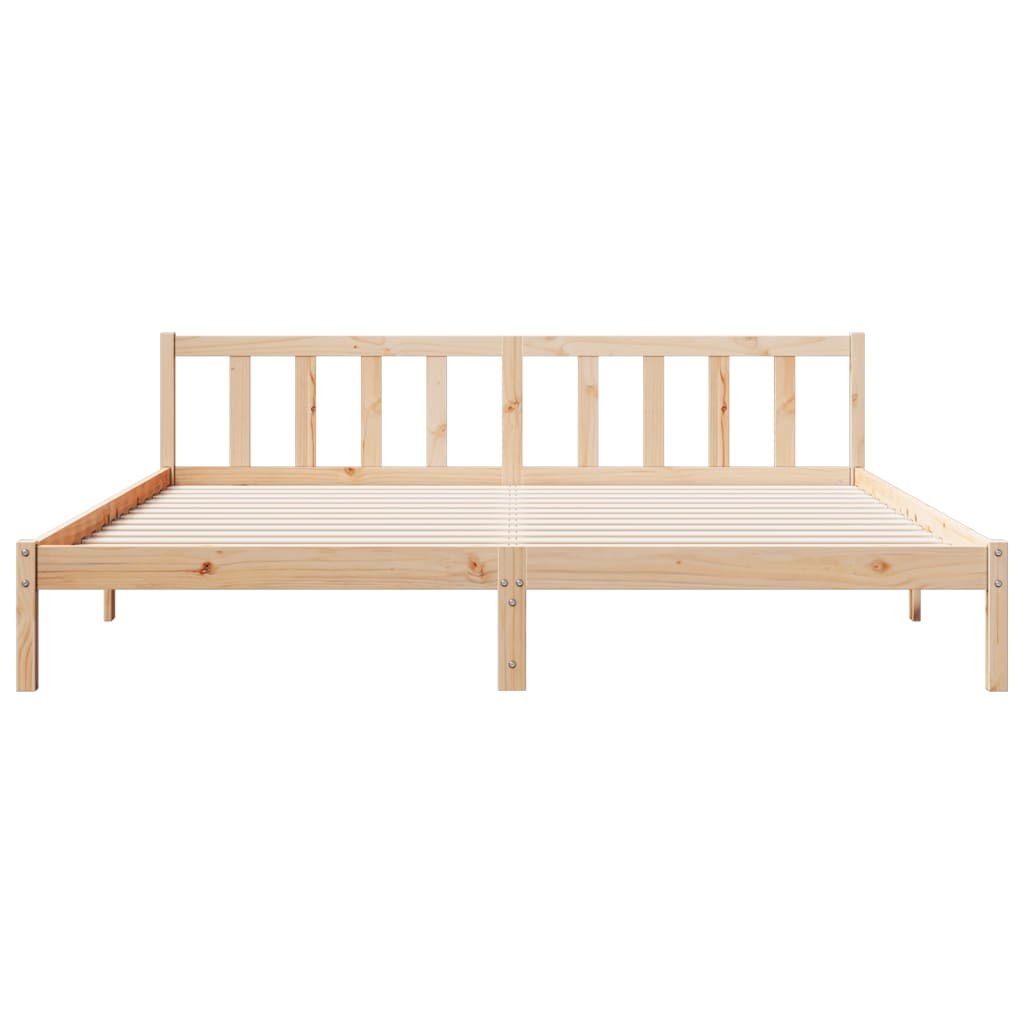 tömör fenyőfa extra hosszú ágykeret matrac nélkül 200 x 210 cm