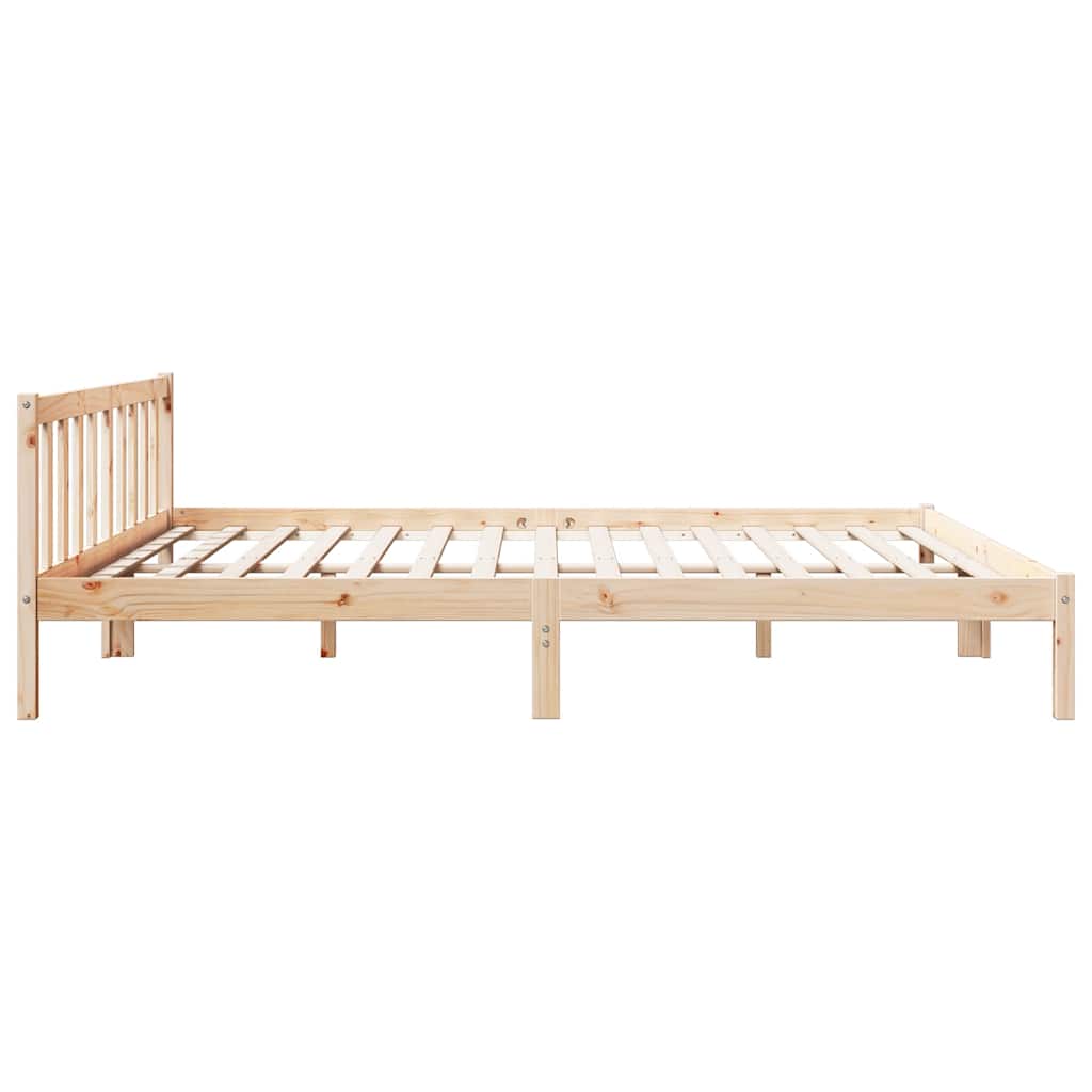 tömör fenyőfa extra hosszú ágykeret matrac nélkül 200 x 210 cm