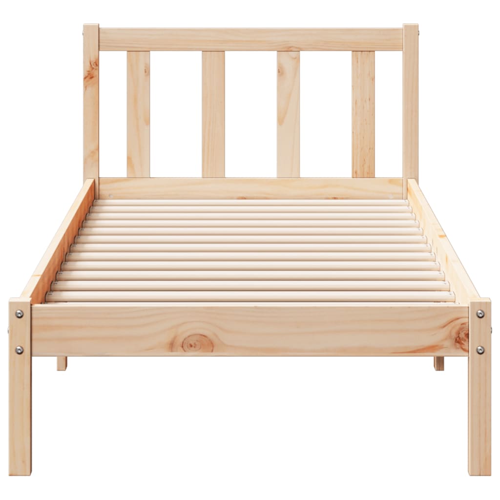 tömör fenyőfa extra hosszú ágykeret matrac nélkül 80 x 220 cm