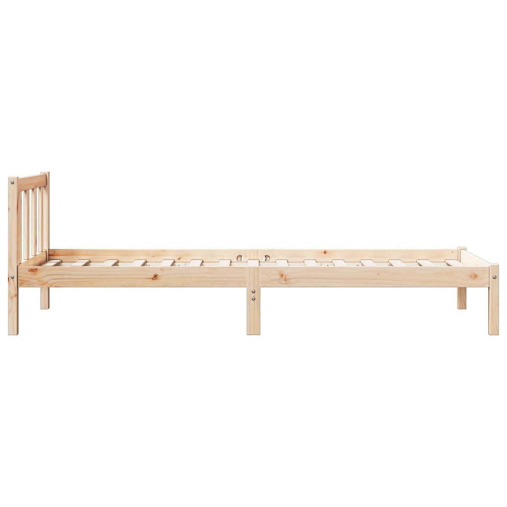 tömör fenyőfa extra hosszú ágykeret matrac nélkül 80 x 220 cm