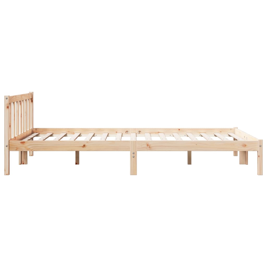 tömör fenyőfa extra hosszú ágykeret matrac nélkül 160 x 220 cm