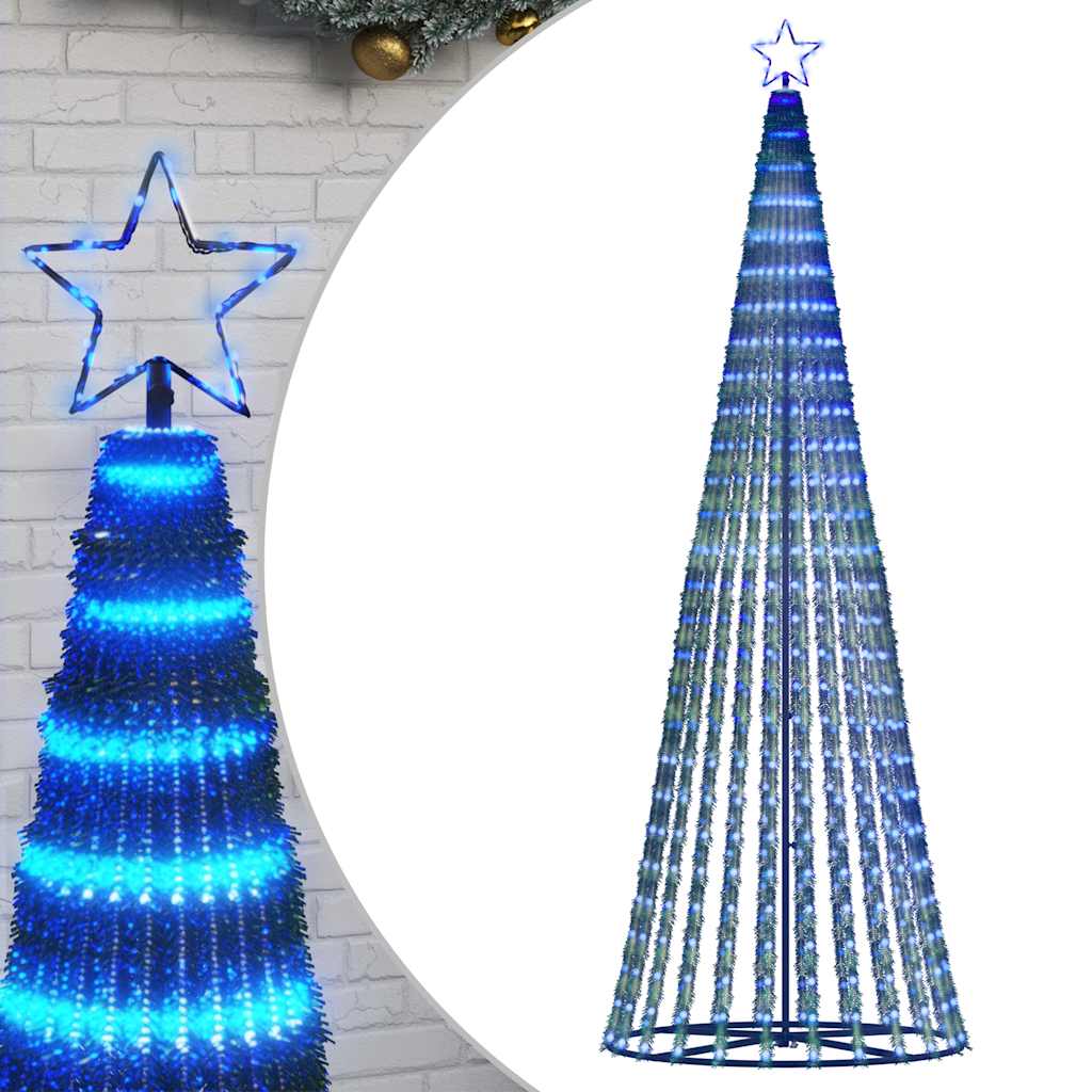 kék LED karácsonyfa 475 LED 247 cm