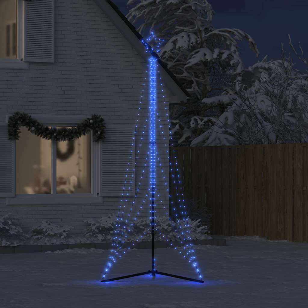 kék LED karácsonyfa 525 LED 302 cm